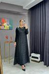 BTK ALEV ELBİSE 6887 SİYAH